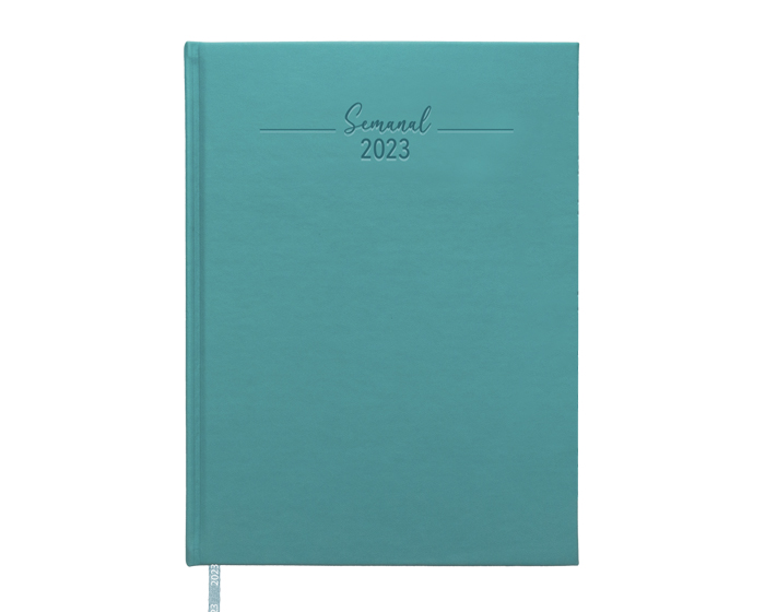 Agenda Semanal 2023 azul claro